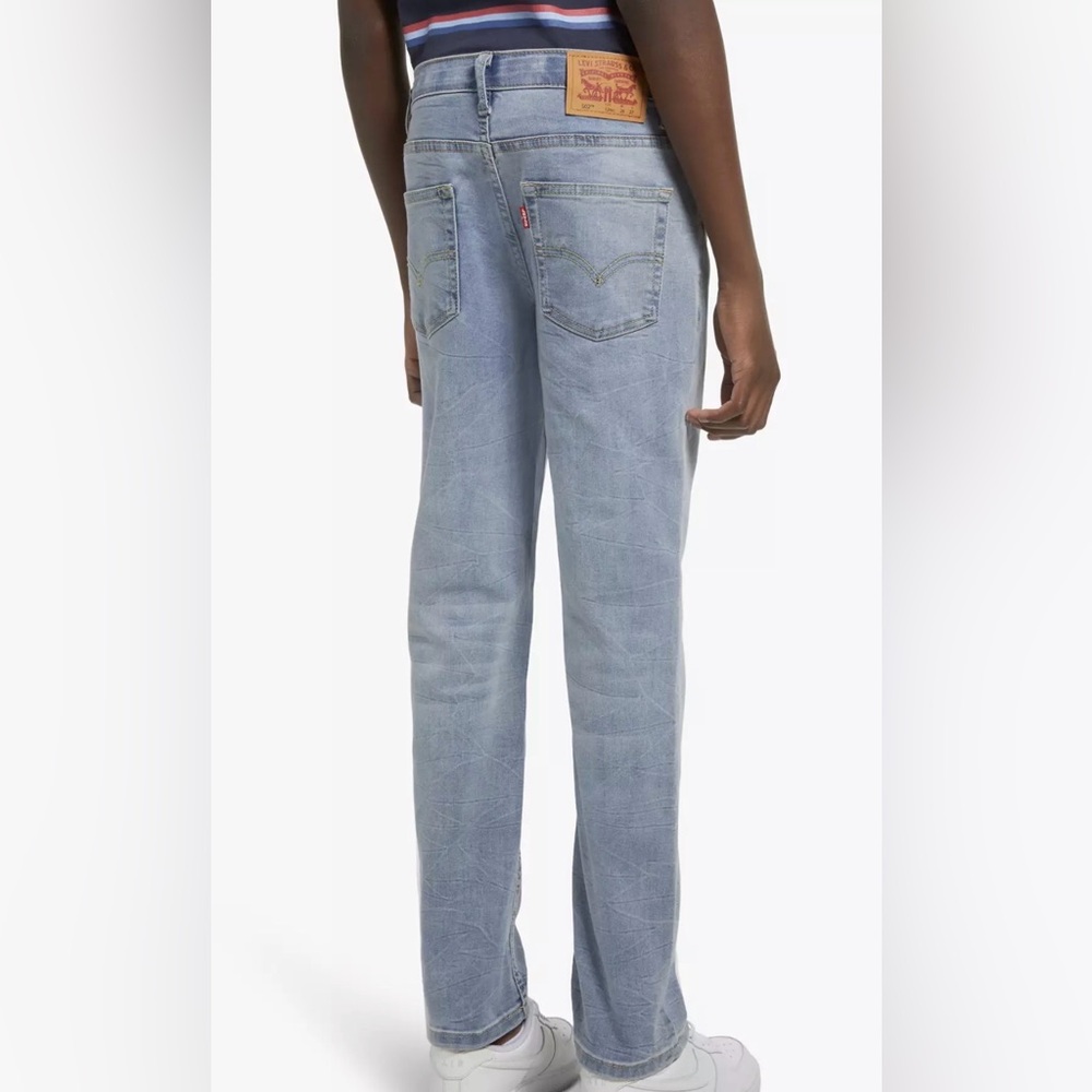 Levi's 502 Boys Sz 8 Reg Sky Blue Slim Straight Jeans - Picture 8 of 8